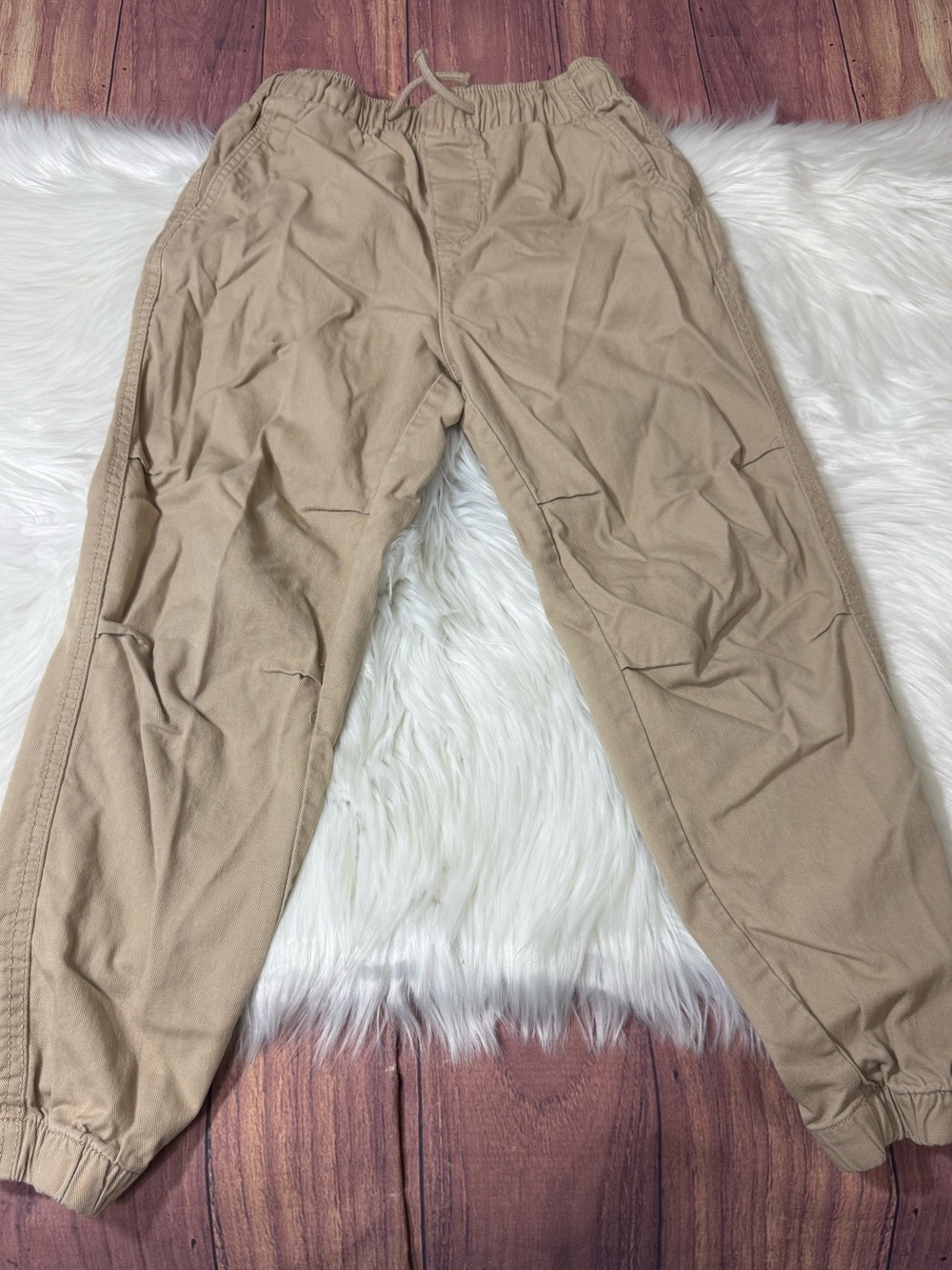 H&M Beige Jogger Pants - Boys Size 8